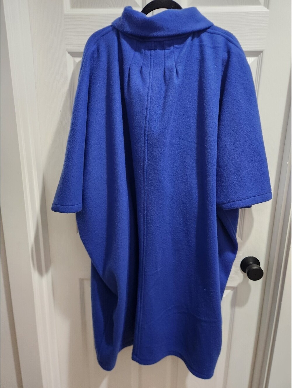 Northern Style Women's Blue Fleece Polyester Robe Collared Button Front One Size - Picture 7 of 7